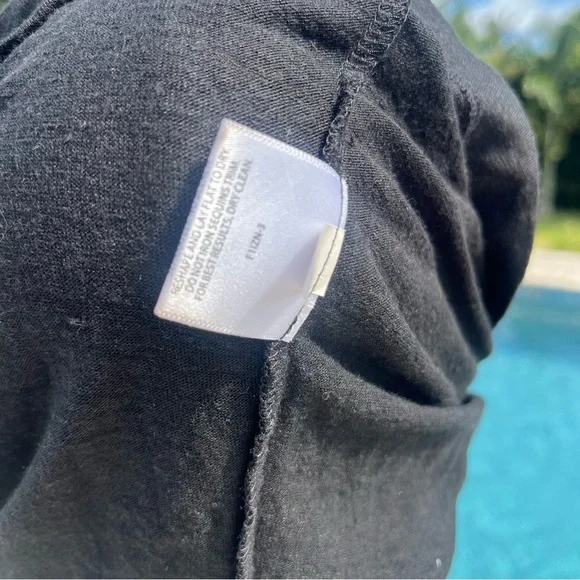 Eileen Fisher Linen Black Tank Top with Gold Accents size medium - Picture 8 of 9